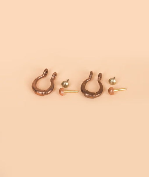 Adiyogi Copper Earring