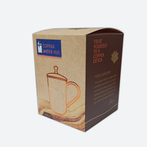 Copper Water Jug With Lid 1500 Ml - Isha Life AU