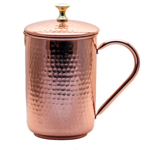 Copper Water Jug With Lid 1500 Ml - Isha Life AU
