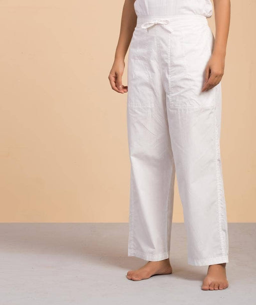 Womens Organic Cotton Sadhana Pyjama - White