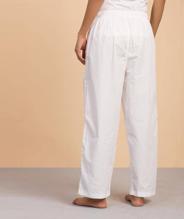 Womens Organic Cotton Sadhana Pyjama - White