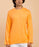 Organic Cotton Long Sleeve Unisex T-Shirt, Orange