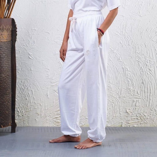 Unisex Organic Cotton Sadhana Pant - White