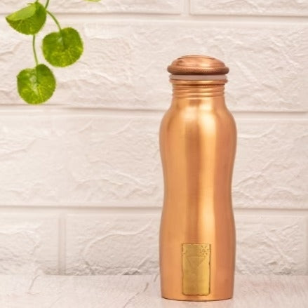 Copper Water Bottle with Logo, 300 ml