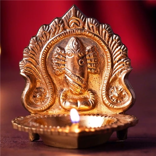 Linga Bhairavi Lamp - Brass lamp