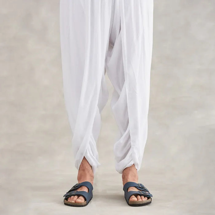Organic Dhoti Pant White