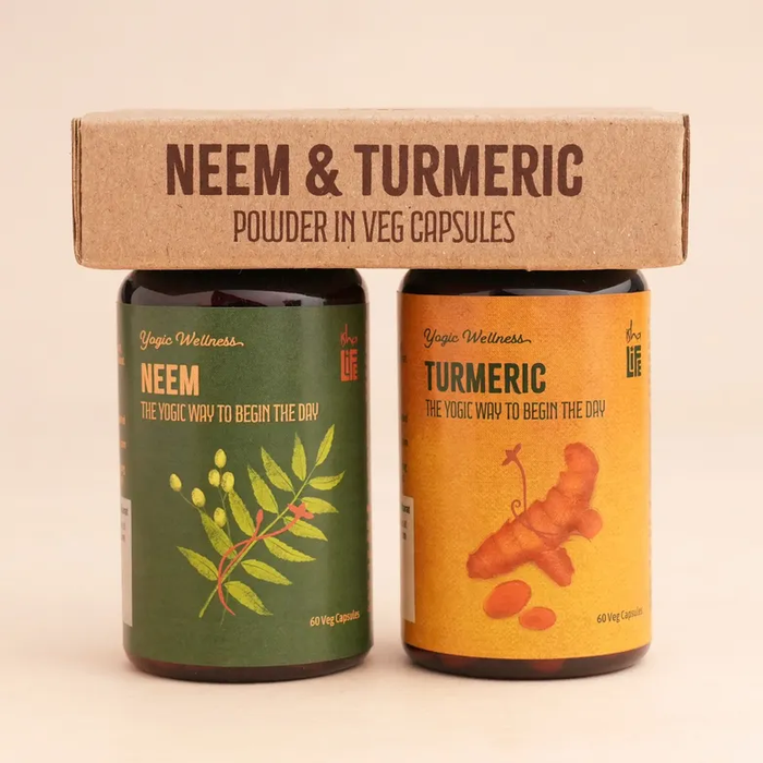 Neem & Turmeric Veg Caps Comb Pack, 60 pcs each (Exp. 11/2027)