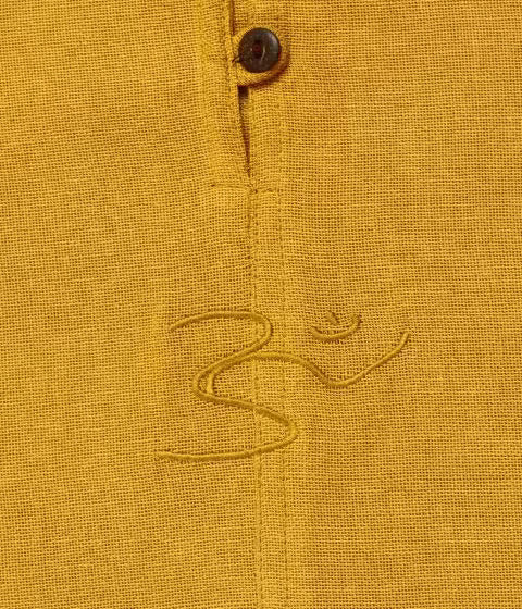 Organic Women AUM Kurtha - Mustard