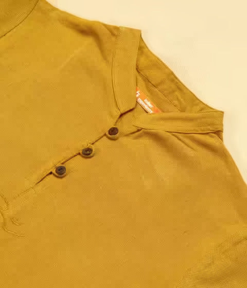 Organic Women AUM Kurtha - Mustard