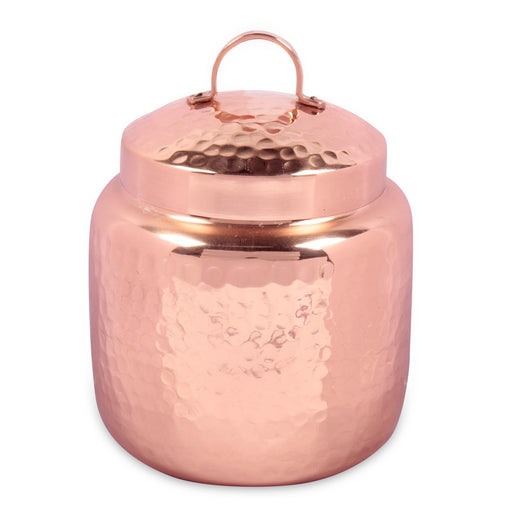 Hammered Copper Canister with Lid - Isha Life AU