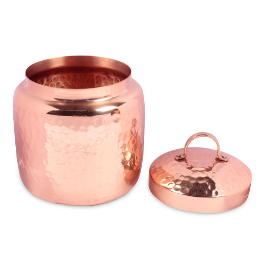 Hammered Copper Canister with Lid - Isha Life AU