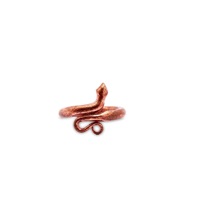 Snake shaped ring in pure Copper – Surplus Factory