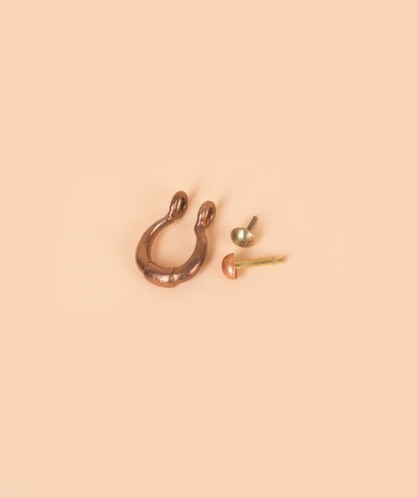 Adiyogi Copper Earring