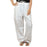 Ladies Draw String Pant in Fine Cotton - White - Isha Life AU