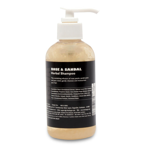 Rose and Sandal Herbal Shampoo, 200 ml - Isha Life AU