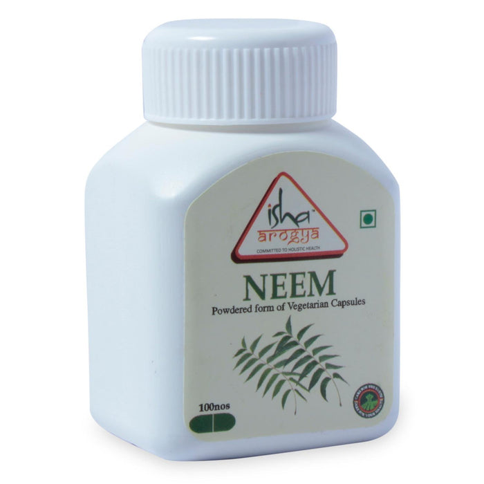 Neem Powder in Veg Caps, 100 pcs - Isha Life AU