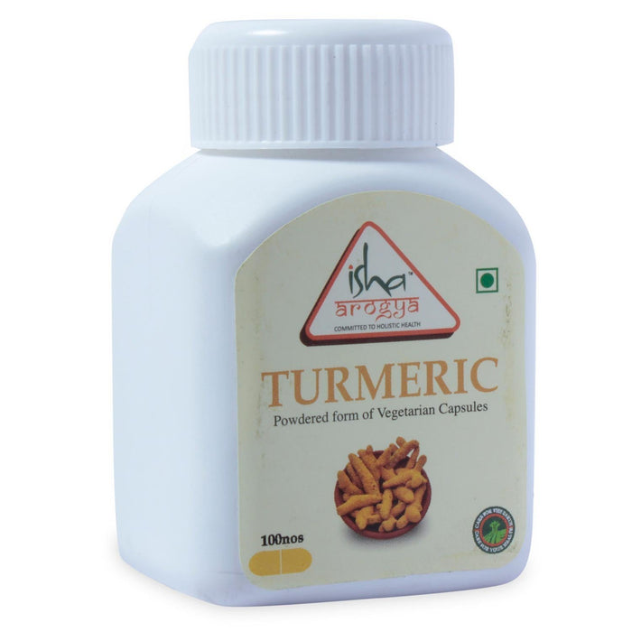 Turmeric Powder in Veg Caps, 100 pcs - Isha Life AU