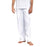 Unisex Organic Cotton Sadhana Track Pant - White - Isha Life AU
