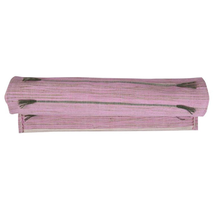 Cotton Hand Loomed Yoga Mat - Pink - Isha Life AU