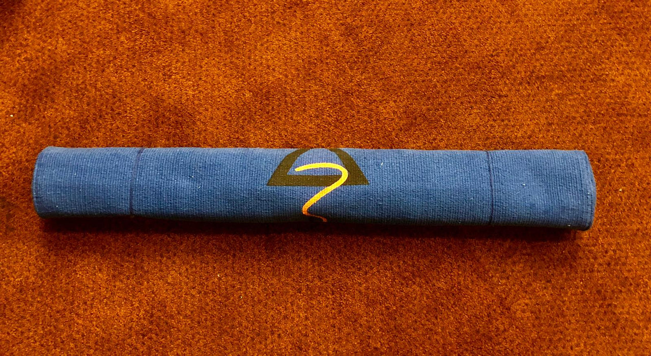 Rug Yoga Mat Cotton - Blue - Isha Life AU
