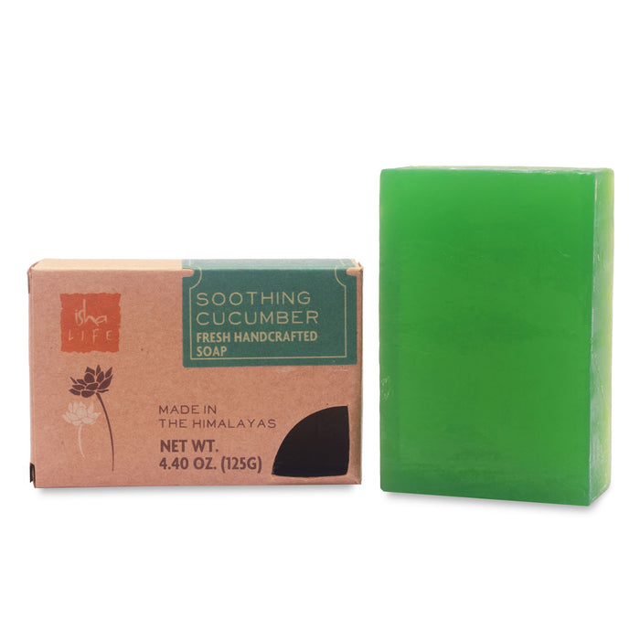 Soothing Cucumber Handmade Soap, 125 gm - Isha Life AU