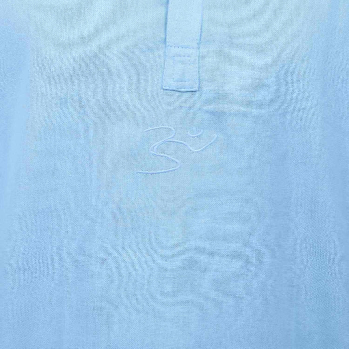 Men Sky Embroidered Aum Kurta - Organic Cotton - Isha Life AU